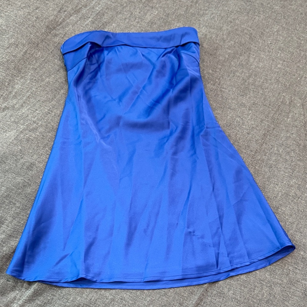 Lulu's Sapphire Strapless Dress